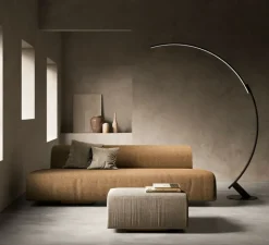 Lampadaire*KDLN Lampadaire, Kyudo, , LED, 2700k, 4200lm, L42cm, H212cm - noir