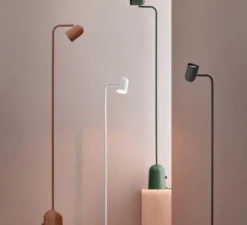 Lampadaire, Lampadaire Buddy, gris, L12,2cm, H130cm - Northern