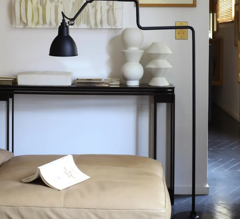 Lampadaire*DCW éditions Paris Lampadaire, Lampe Gras 411, noir, H120cm - Dcw éditions noir satiné