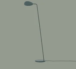 Lampadaire, Leaf , vert foncé, LED, 3000K, 370lm, L22cm, H119cm - Muuto