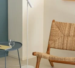 Lampadaire*Faro Lampadaire, Leo, , LED, 2700K, 299 lm, Ø20cm, H115,5cm - blanc