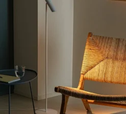 Lampadaire*Faro Lampadaire, Leo, , LED, 2700K, 299 lm, Ø20cm, H115,5cm - blanc