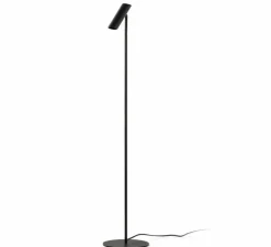 Lampadaire, Leo, noir, LED, 2700K, 299 lm, Ø20cm, H115,5cm - Faro