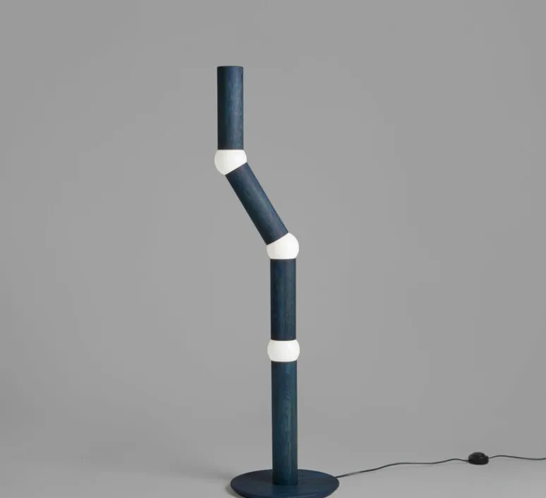 Lampadaire*Oblure Lampadaire, Lightbone, , LED, 2700K, 200 lm, Ø31,8cm, H124,3cm - bleu
