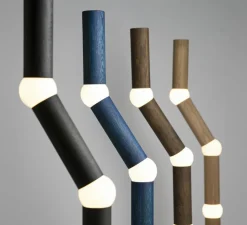 Lampadaire*Oblure Lampadaire, Lightbone, , LED, 2700K, 200 lm, Ø31,8cm, H124,3cm - bleu