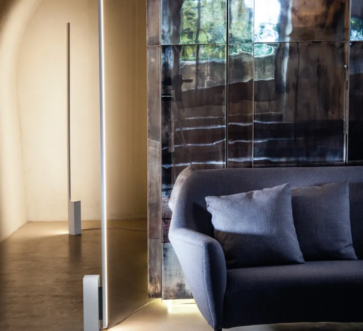 Lampadaire, Linescapes, blanc, LED, 3000K, 4560lm, dimmable, L8cm, H192cm - Nemo Lighting