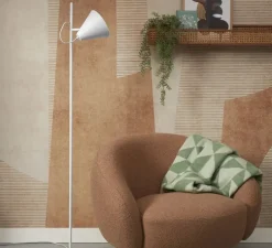 Lampadaire, Lisbon, blanc, Ø25cm, H152cm - Good&Mojo