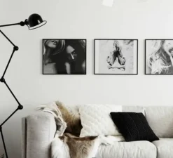 Lampadaire|Enfants*Jieldé Lampadaire, Loft D9406, 6 bras, , L240cm, H240cm - noir