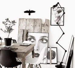 Lampadaire|Enfants*Jieldé Lampadaire, Loft D9406, 6 bras, , L240cm, H240cm - noir