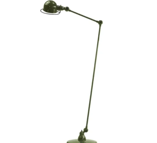 Lampadaire, Loft D1240, 2 bras, vert olive, Ø33cm, H160cm - Jieldé
