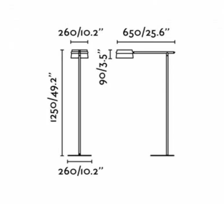 Lampadaire*Faro Lampadaire, LOOP, , LED, L65cm, H125cm - bois, noir