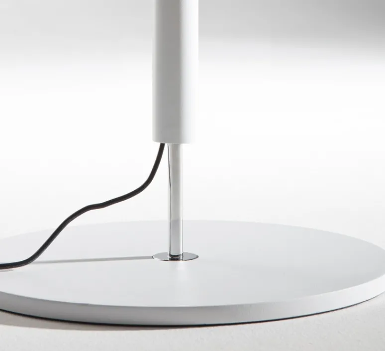 Lampadaire*Stilnovo Lampadaire, Luna, , LED, dim, 2700K, 2804 lm, Ø28cm, H181cm - blanc, chrome