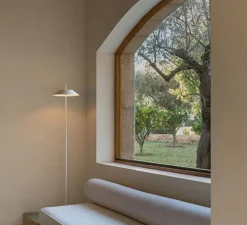 Lampadaire, Mayfair, blanc, LED, 2700K, 417lm, Ø30cm, H147cm - Vibia