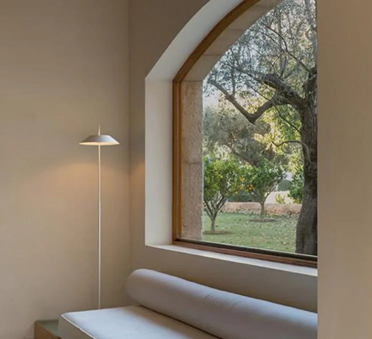 Lampadaire, Mayfair, blanc, LED, 2700K, 417lm, Ø30cm, H147cm - Vibia