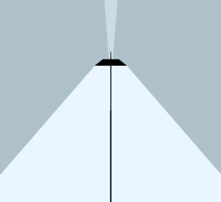 Lampadaire*Vibia Lampadaire, Mayfair, , LED, 2700K, 484lm, Ø30cm, H147cm - orange