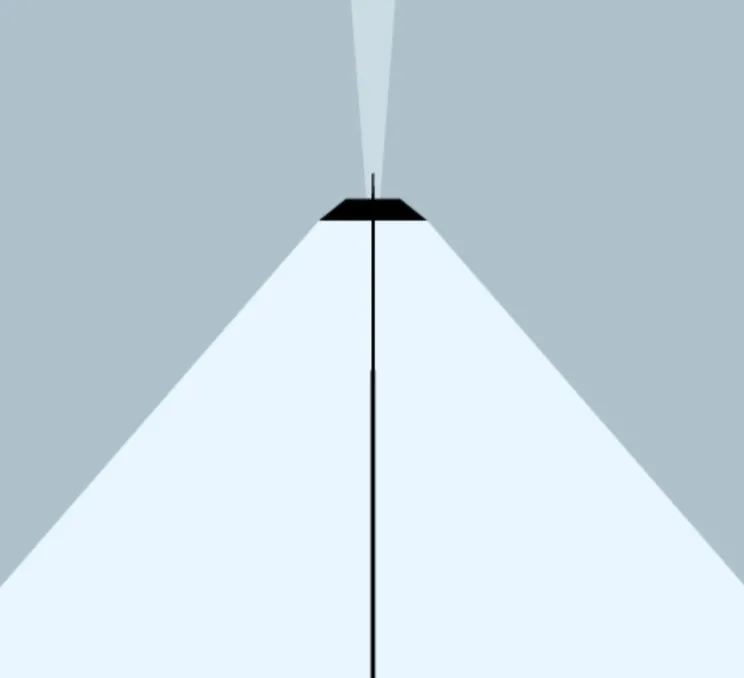 Lampadaire, Mayfair, vert, LED, 2700K, 484lm, Ø30cm, H147cm - Vibia
