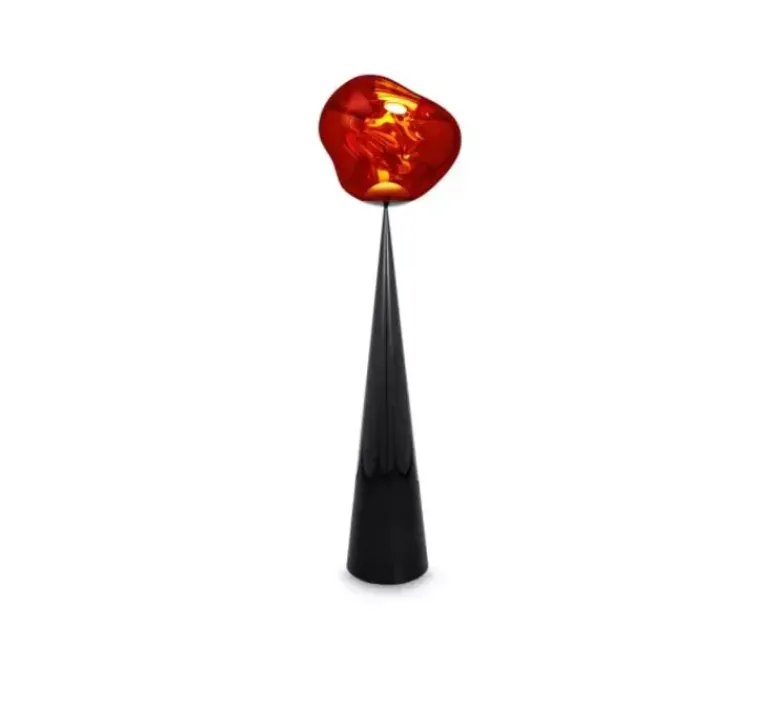 Lampadaire*Tom Dixon Lampadaire, Melt Cone Fat, , LED, dim, 3000K, 800 lm, L50cm, H174cm - cuivre