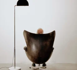 Lampadaire, Mezzaluna, noir, LED, dim, 3000K, 6000 lm, L33cm, H2210cm - DCW éditions Paris