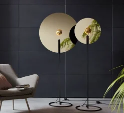 Lampadaire*Wever&Ducré Lampadaire, Mirro floor 2.0, , Ø45cm, H157,5cm - chrome