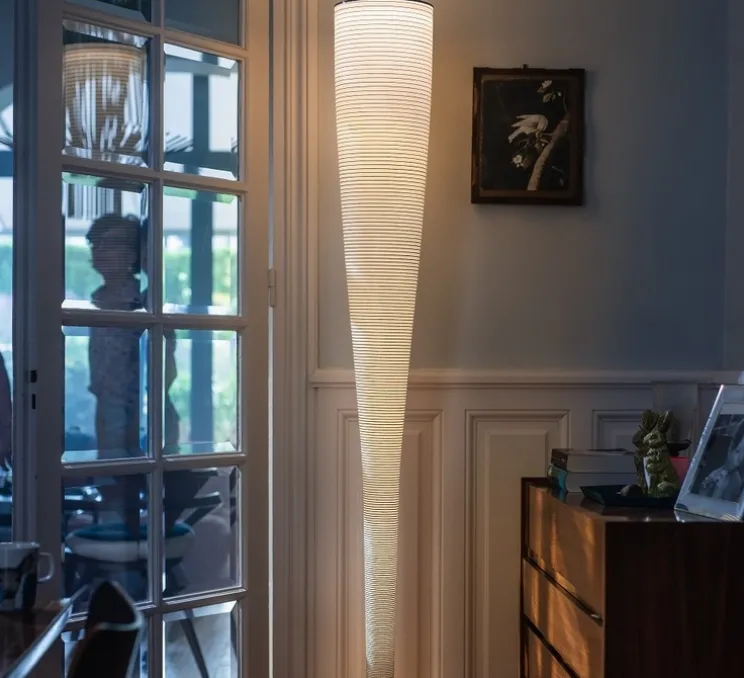 Lampadaire, Mite Anniversario, noir et blanc, LED, dim, 2700K, 3530 lm, Ø22cm, H185cm - Foscarini