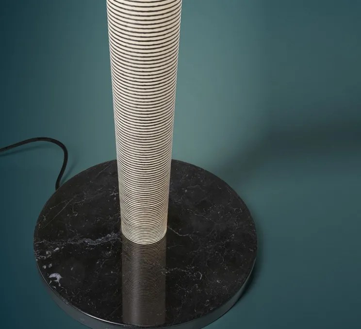 Lampadaire, Mite Anniversario, noir et blanc, LED, dim, 2700K, 3530 lm, Ø22cm, H185cm - Foscarini