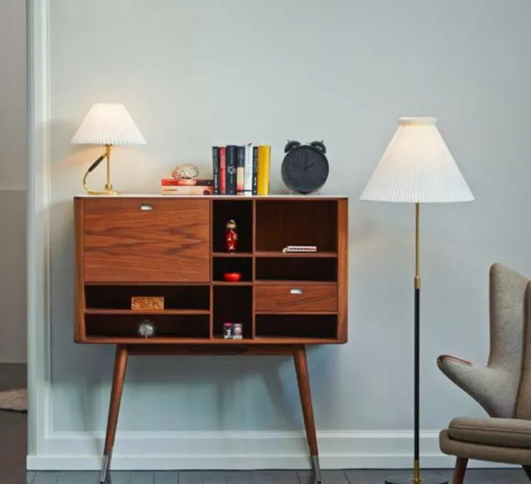 Lampadaire, Model 351, blanc, Ø55cm, H121cm - Le Klint