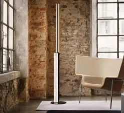 Lampadaire*Slamp Lampadaire, Modula Twisted, blanc & noir, Ø10cm, H194cm - blanc & noir
