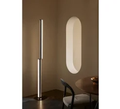 Lampadaire*Slamp Lampadaire, Modula Twisted, blanc & noir, Ø10cm, H194cm - blanc & noir