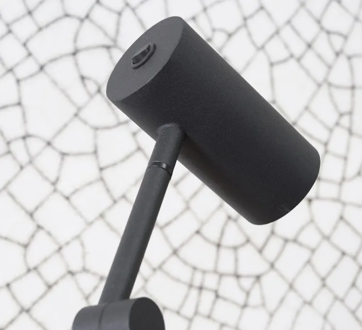 Lampadaire, montreux, noir, Ø22cm, H134cm - It's about Romi