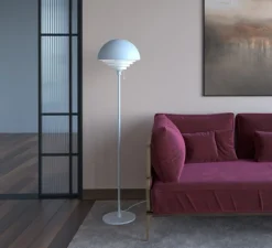 Lampadaire*Herstal Lampadaire, Motown, , Ø36cm, H150cm - blanc