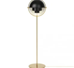 Lampadaire*Gubi Lampadaire, Multi-Lite, noir, laiton, Ø36cm, H148cm - noir et or