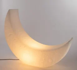 Lampadaire, My Moon, blanc, IP44, L44cm, H122cm - Seletti
