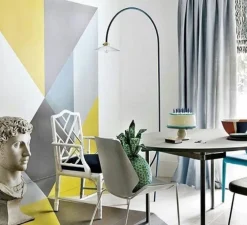 Lampadaire, N°1, bleu, L83,6cm, H190cm - Valerie_Objects