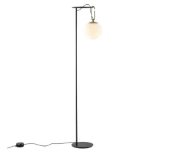 Lampadaire*Artemide Lampadaire, NH, , Ø42cm, H171,8cm - noir, laiton et blanc