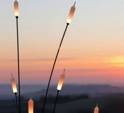 Lampadaire, Nilo, extérieur, blanc et noir, IP65, LED, 2700K, 410 lm, L11,5cm, H220cm - Karman