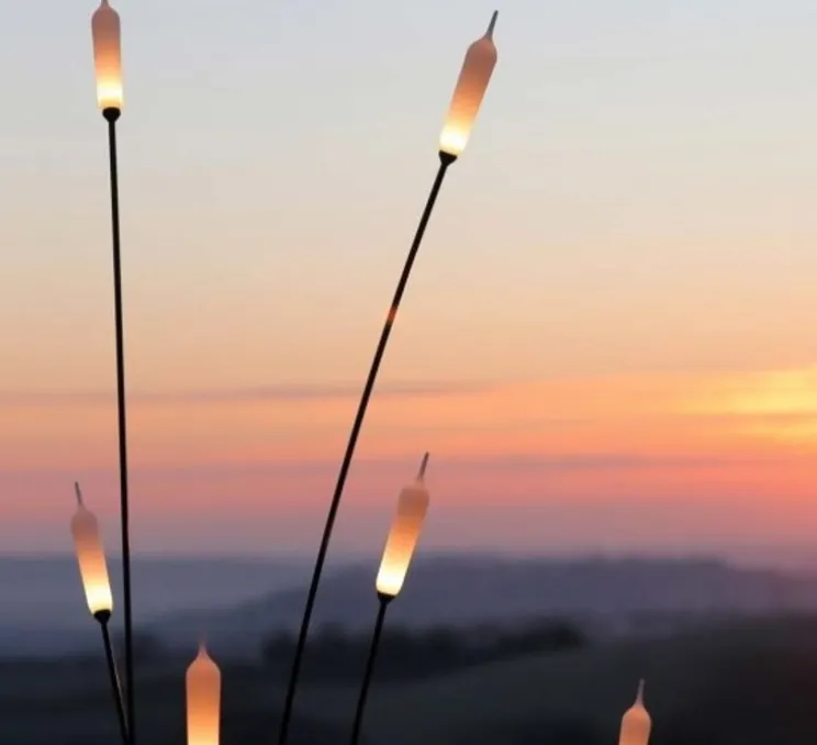 Lampadaire, Nilo, extérieur, blanc et noir, IP65, LED, 2700K, 410 lm, L11,5cm, H220cm - Karman