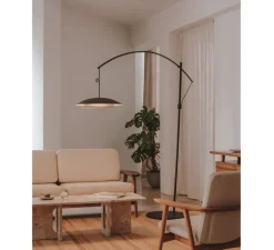 Lampadaire, Noway Big, noir, or, LED, dim, 3000K, 813 lm, L240cm, H320cm - LEDS C4
