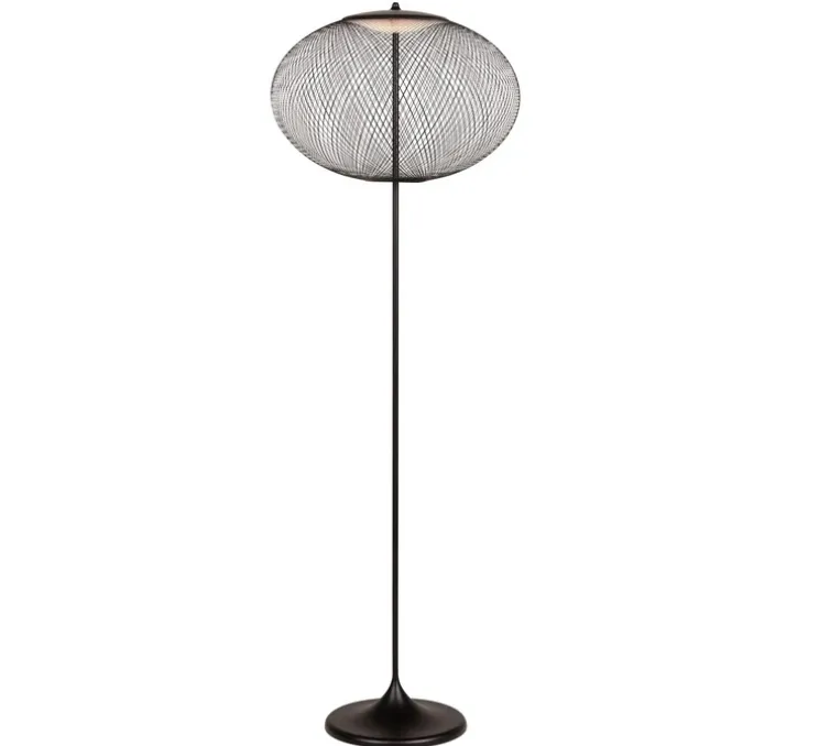 Lampadaire, NR2, Medium, noir, LED, dim, 2700K, 450 lm, Ø56cm, H164cm - Moooi