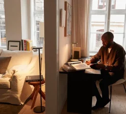 Lampadaire, Oblique, anthracite mat, LED, dim, 2700K, 750 lm, Ø20cm, H107,4cm - Flos