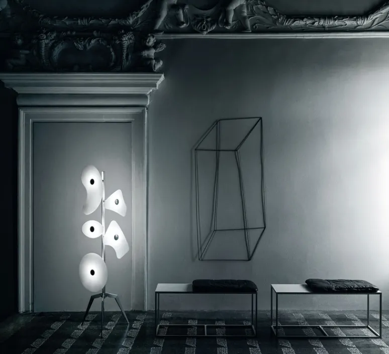 Lampadaire*Foscarini Lampadaire, Orbital, , Ø53cm, H170cm - blanc