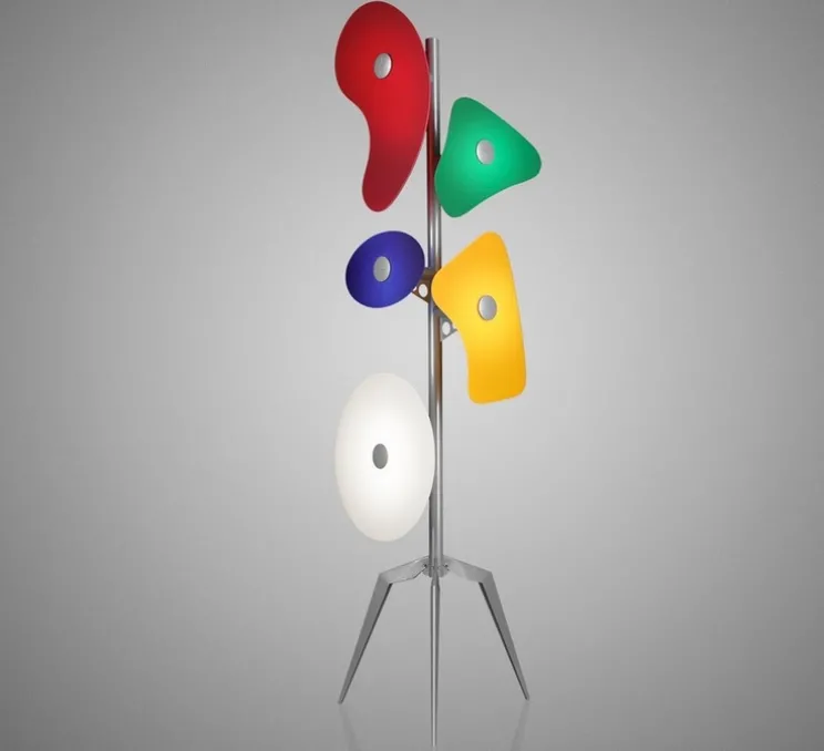 Lampadaire, Orbital, multicolore, Ø53cm, H170cm - Foscarini