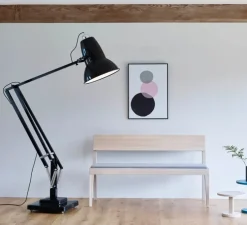 Lampadaire, Original 1227 Giant, noir brillant, Ø45cm, H265cm - ANGLEPOISE