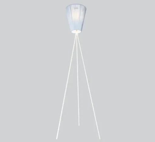 Lampadaire*Northern Lampadaire, Oslo Wood, , H165cm - bleu, blanc