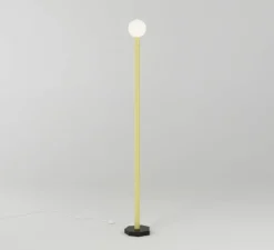 Lampadaire, Outlines, noir, jaune clair, L20,4cm, H156,7cm - Atelier Areti