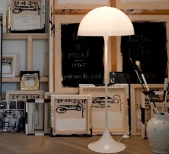 Lampadaire*Louis Poulsen Lampadaire, Panthella , , Ø50cm, H130cm - blanc