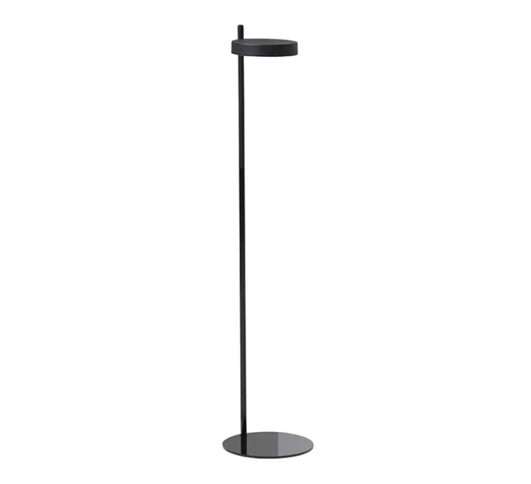 Lampadaire, Pastille F2, noir graphite, LED, 2700K, 690lm, Ø24cm, H109,5cm - Wastberg