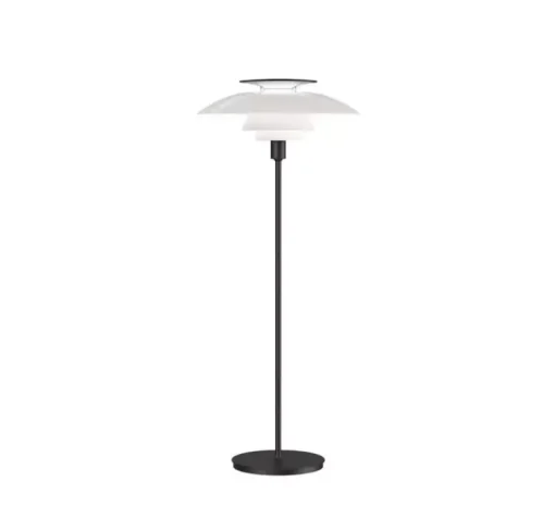 Lampadaire, PH 80, opal, noir, Ø55cm, H131,5cm - Louis Poulsen