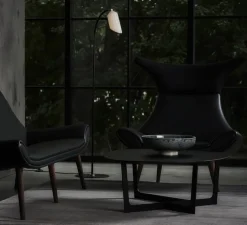 Lampadaire, Pliverre 392, noir mat, Ø50cm, H141cm - Le Klint