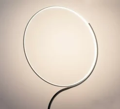 Lampadaire*KDLN Lampadaire, Poise, , LED, dim, 2700k, 3600 lm, Ø55cm, H196cm - noir et blanc