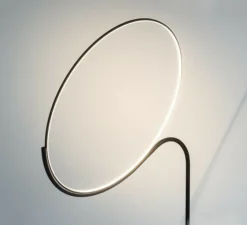 Lampadaire*KDLN Lampadaire, Poise, , LED, dim, 2700k, 3600 lm, Ø55cm, H196cm - noir et blanc